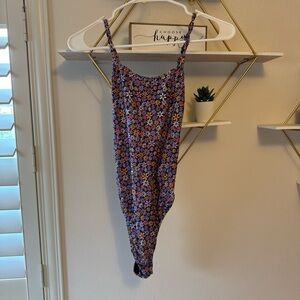 Jolyn Clothing Floral One Piece Swimsuit - Purple Multi (Dayna Style)